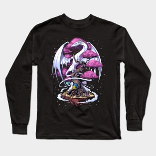 Cherry Blossom Dragon Long Sleeve T-Shirt